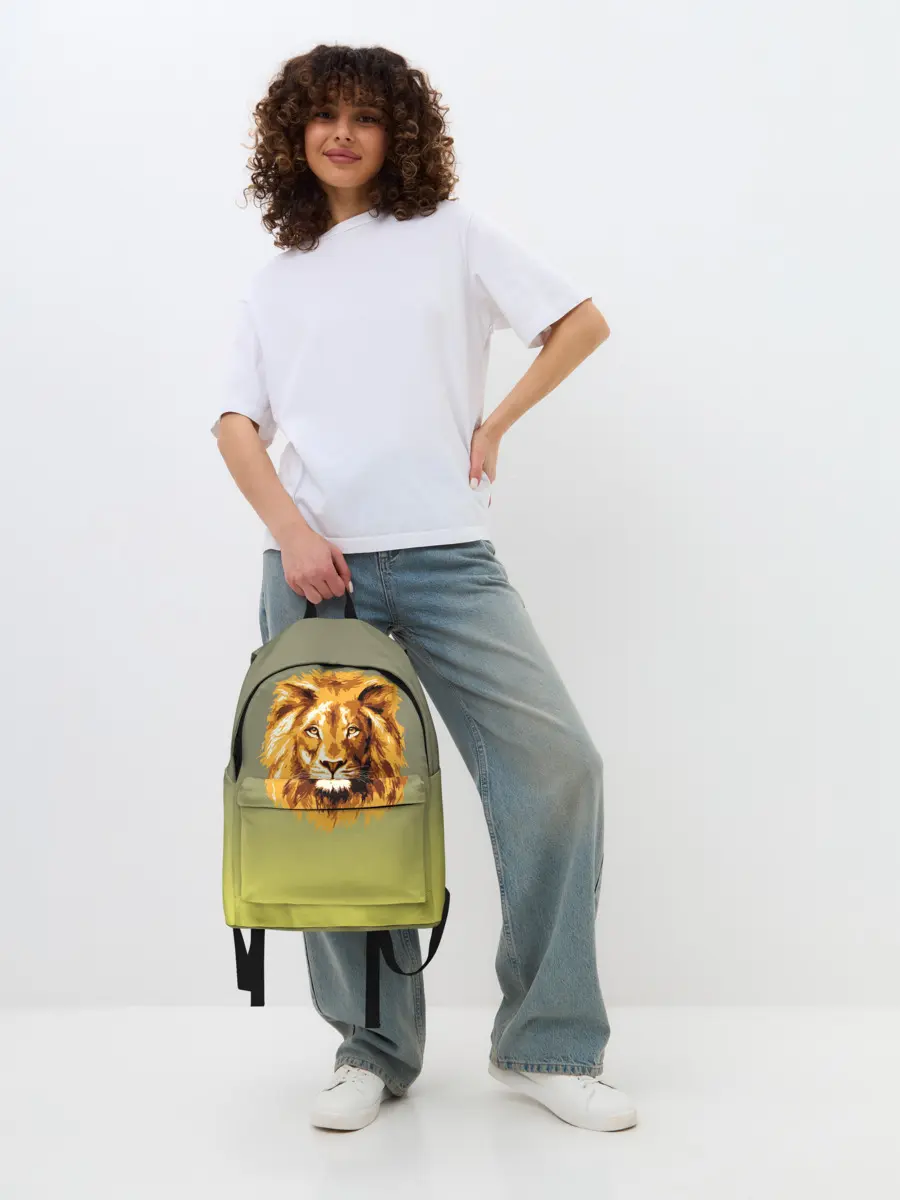 Рюкзак джинсовый / Лев