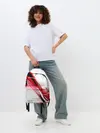 Рюкзак джинсовый / GEOMETRY STRIPES RED
