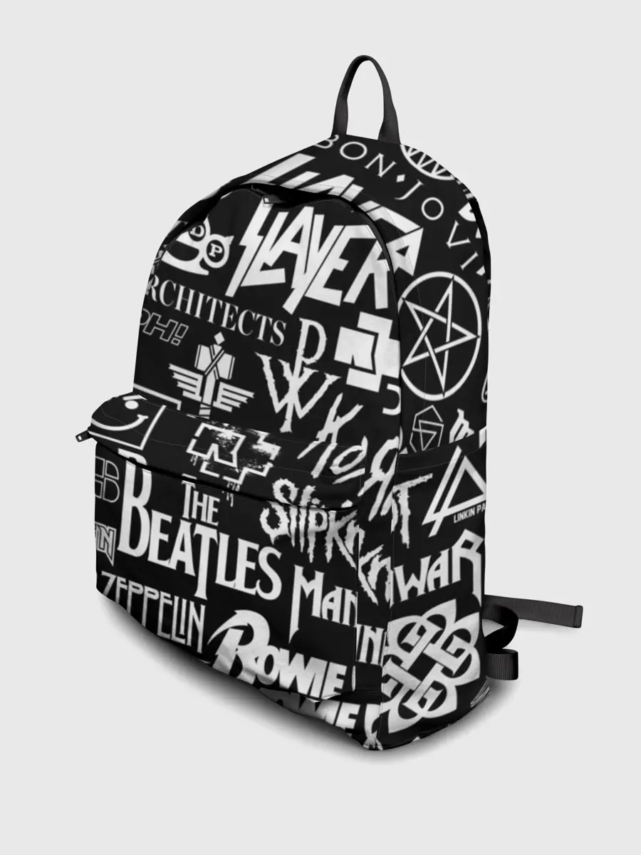 Рюкзак джинсовый / ЛОГОТИПЫ РОК ГРУПП