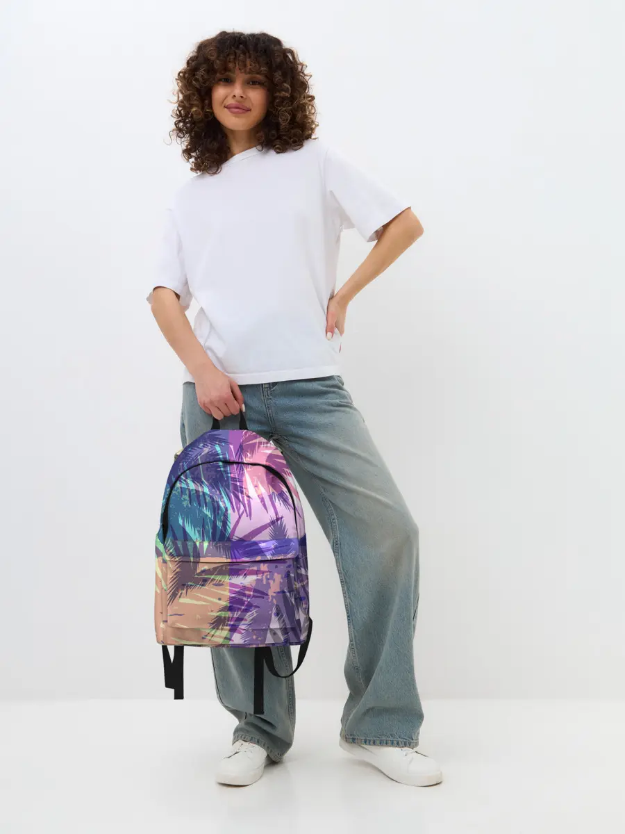 Рюкзак джинсовый / Тропики