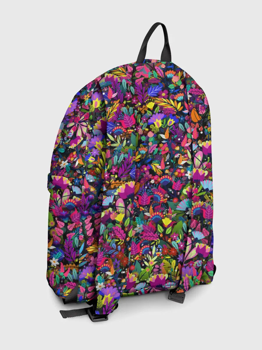 Рюкзак джинсовый / Мистические цветы