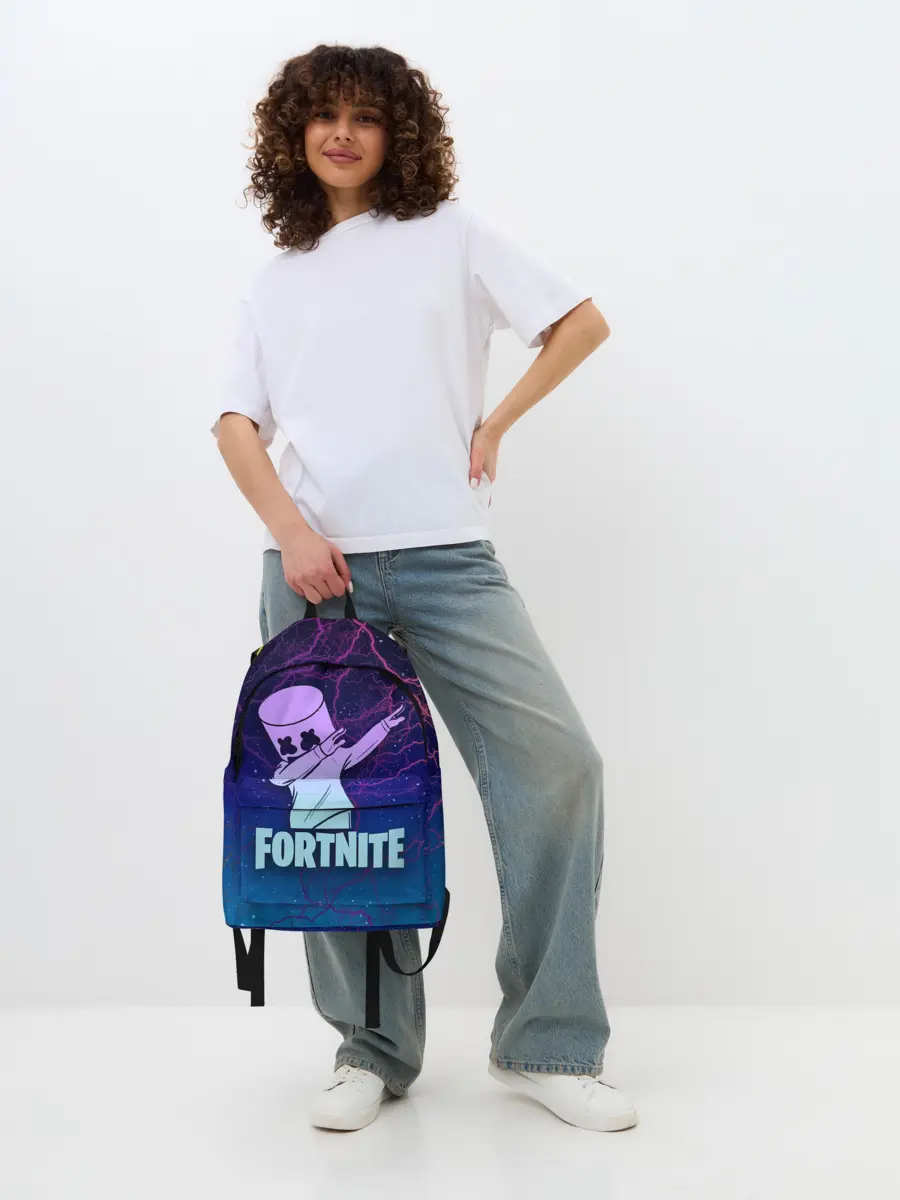 Рюкзак джинсовый / Fortnite,Marshmello