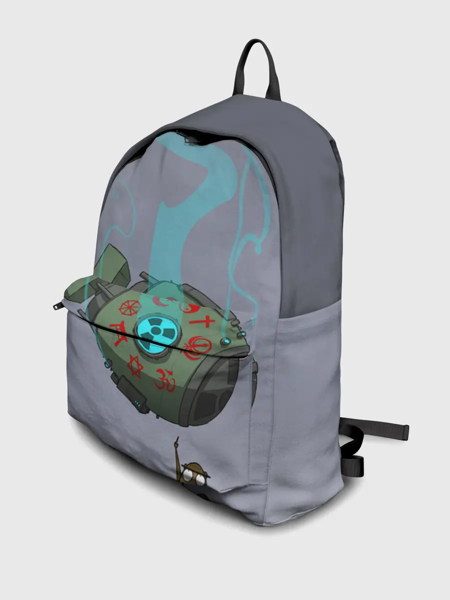 Рюкзак джинсовый / иди от сюда ракета