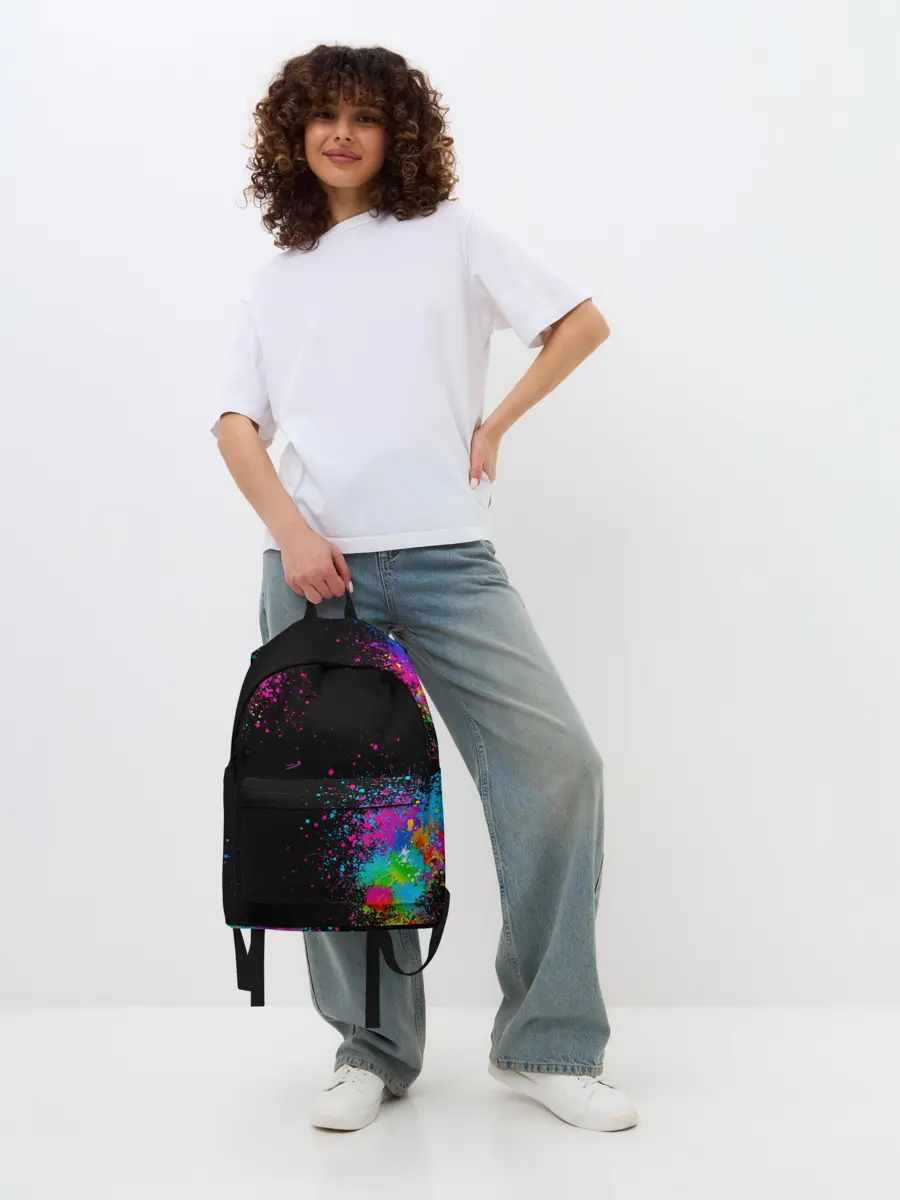 Рюкзак джинсовый / Брызги красок
