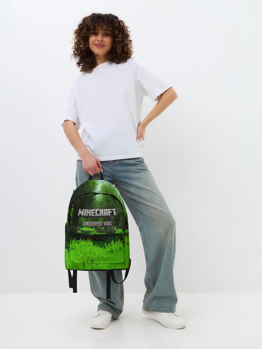 Рюкзак джинсовый / МАЙНКРАФТ