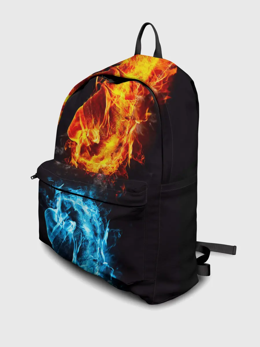 Рюкзак джинсовый / Огонь и Вода