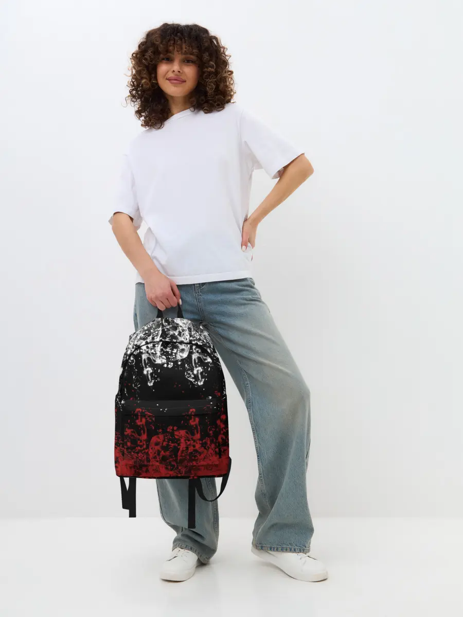 Рюкзак джинсовый / БРЫЗНИ ВОДЫ.