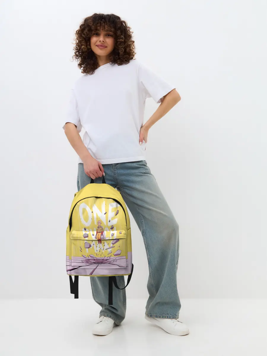 Рюкзак джинсовый / Взлет Сайтамы