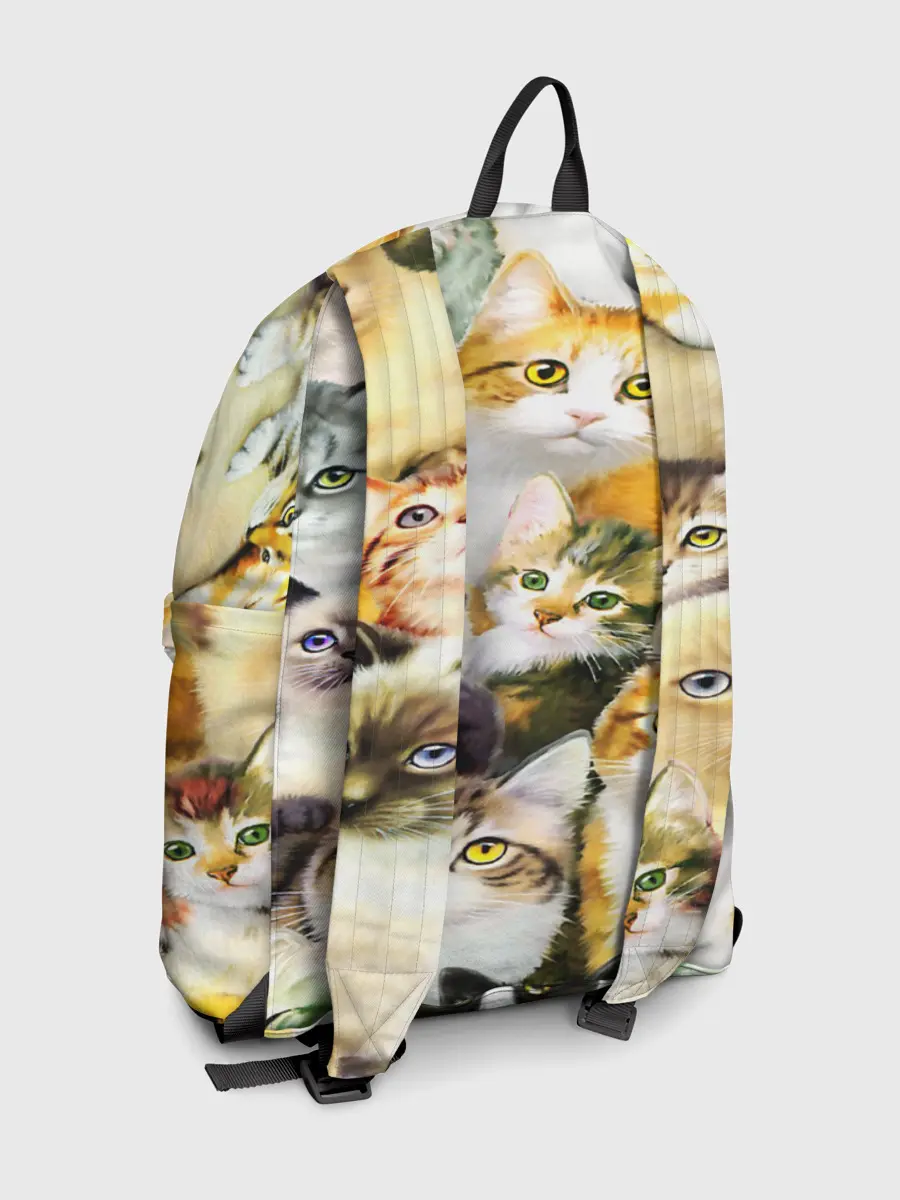 Рюкзак джинсовый / КОТЫ