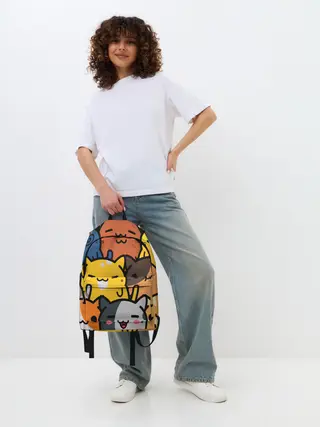 Рюкзак джинсовый / КОТЕЙКИ