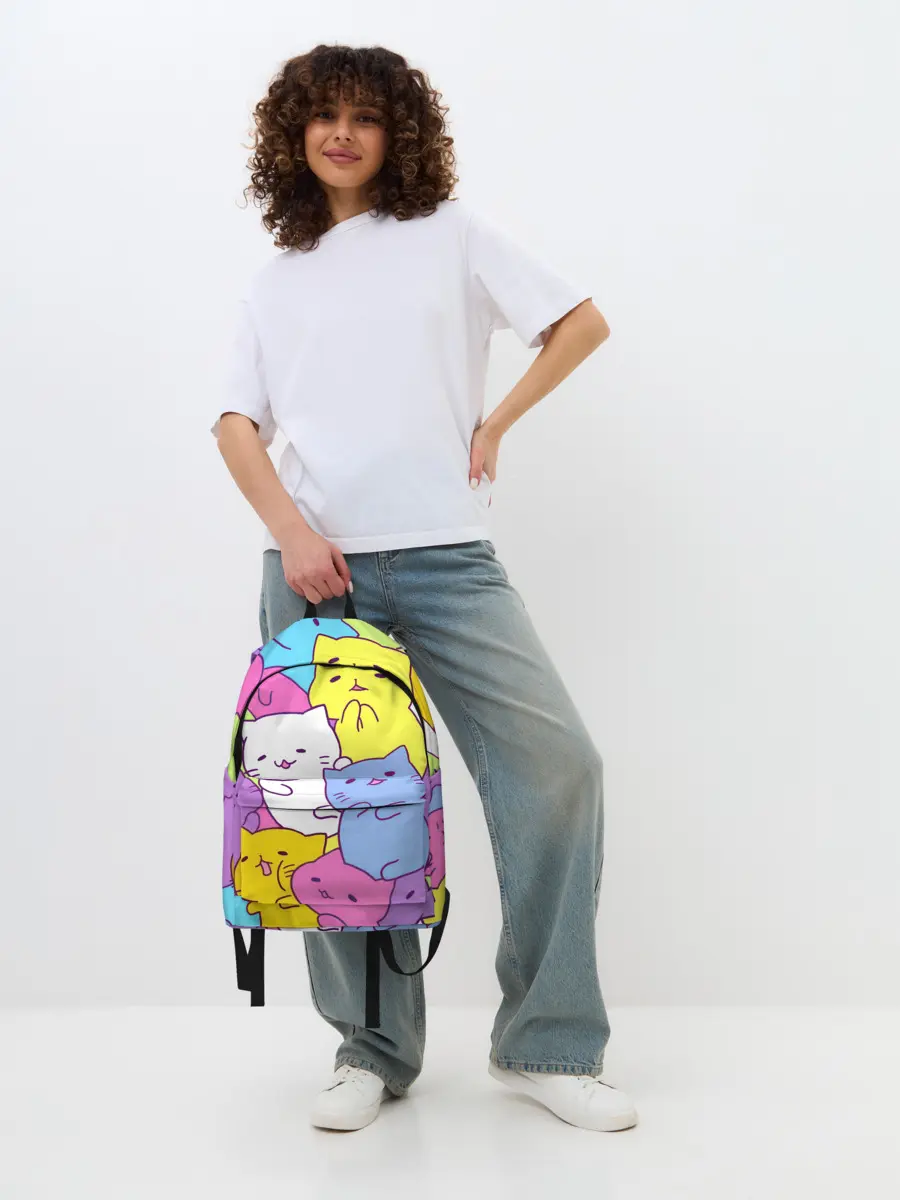 Рюкзак джинсовый / МИЛЫЕ КОТЯТКИ