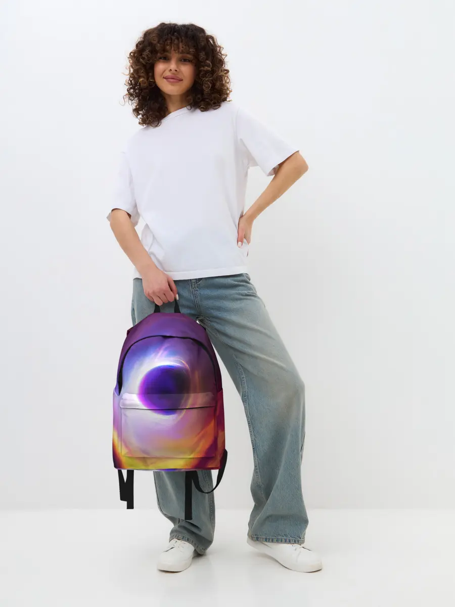 Рюкзак джинсовый / ЧЁРНАЯ ДЫРА