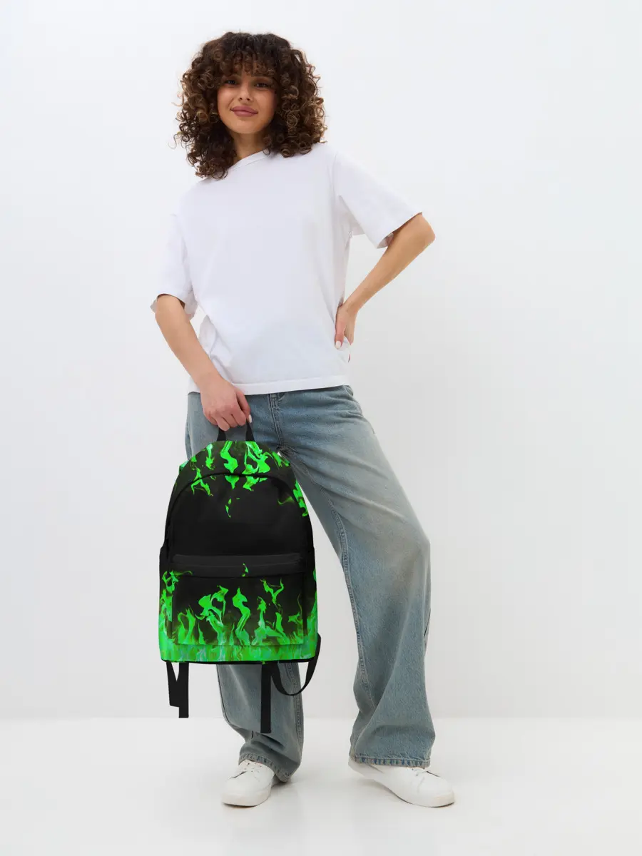 Рюкзак джинсовый / GREEN FIRE | ОГОНЬ