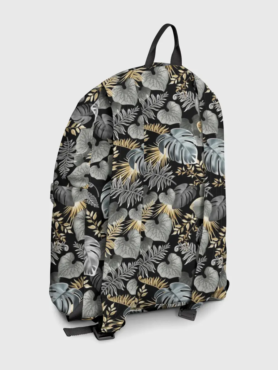 Рюкзак джинсовый / Серебряные листочки