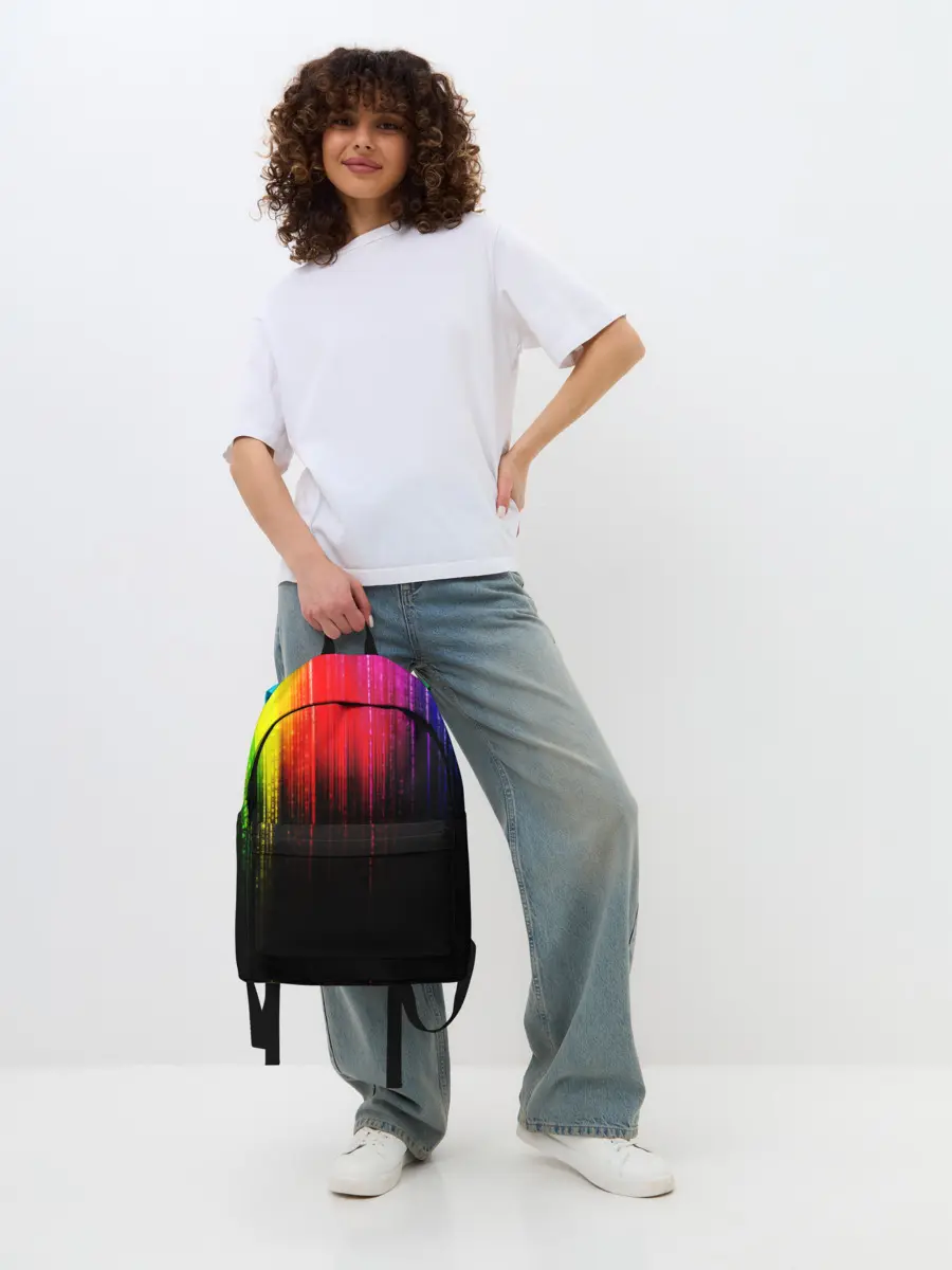 Рюкзак джинсовый / КРАСКИ ГРАДИЕНТ