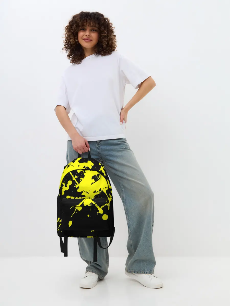 Рюкзак джинсовый / Хвост Феи желтые брызги