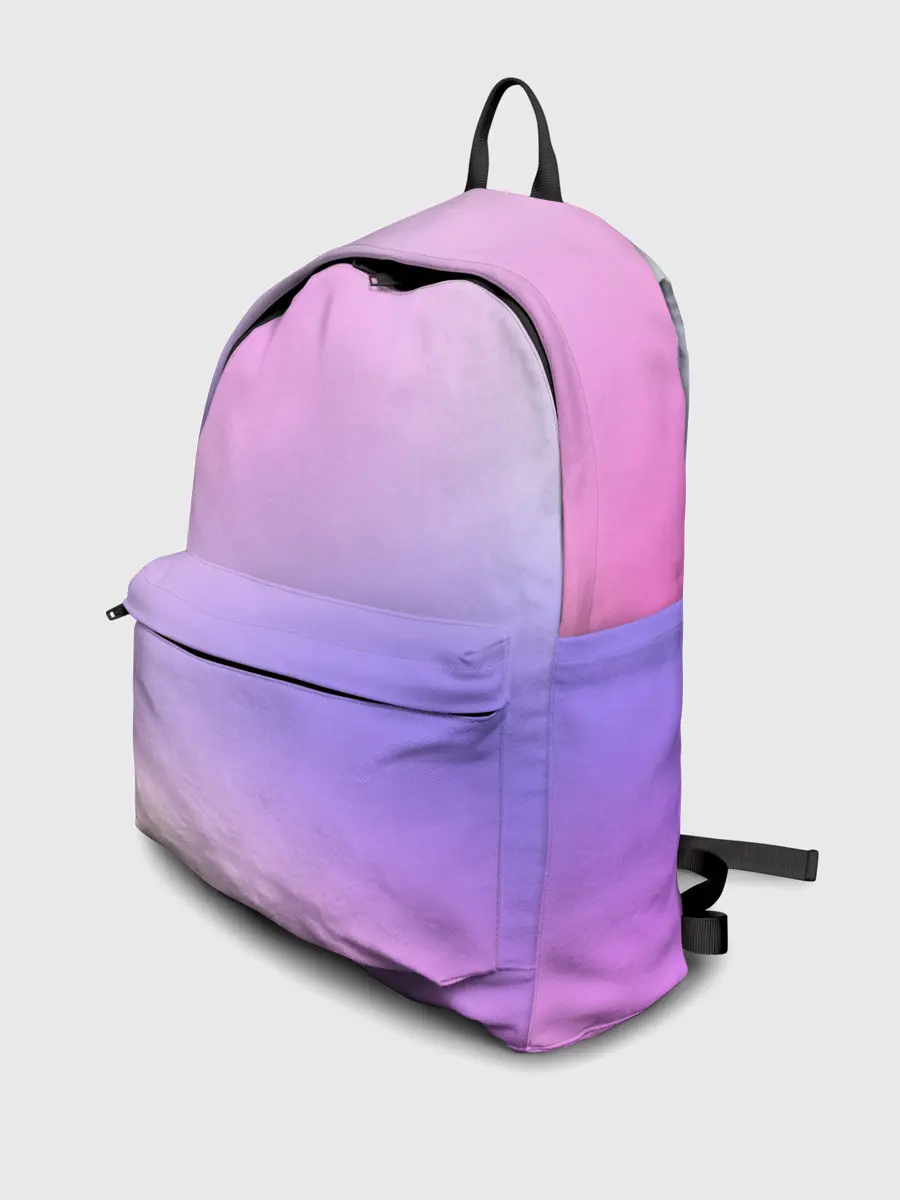 Рюкзак джинсовый / светлый градиент розовый мода