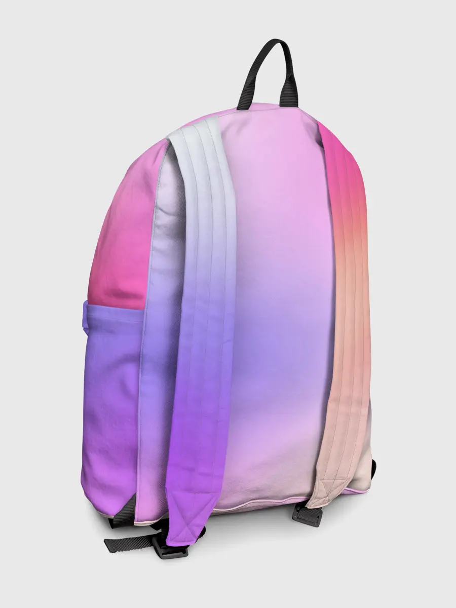 Рюкзак джинсовый / светлый градиент розовый мода
