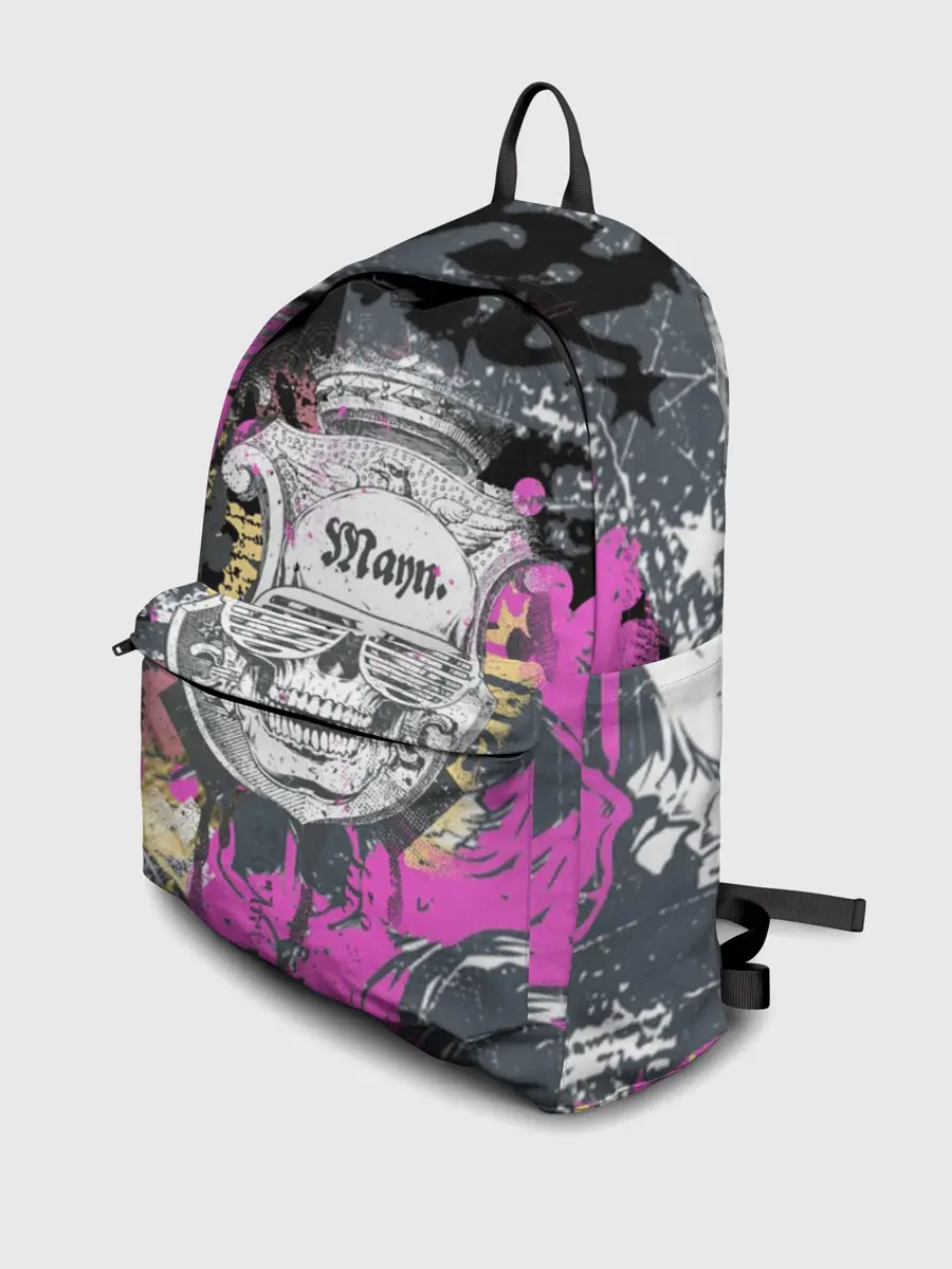 Рюкзак джинсовый / Череп.