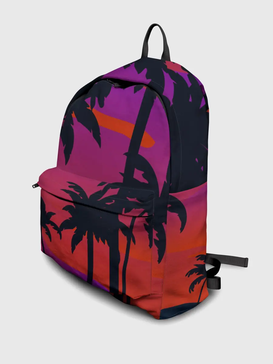 Рюкзак джинсовый / Тропический пляж