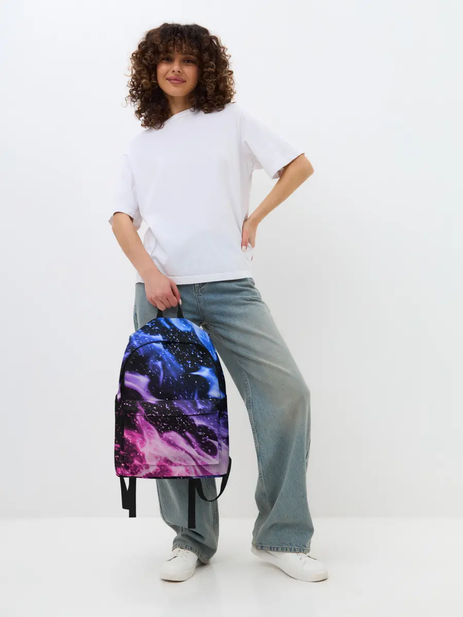 Рюкзак джинсовый / НЕОНОВЫЙ ОГОНЬ | NEON FLAME