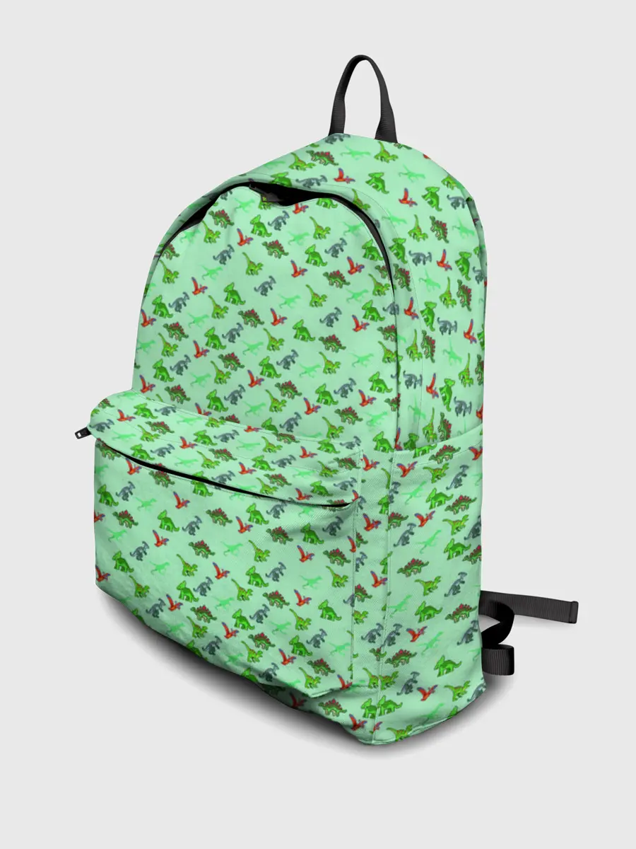 Рюкзак джинсовый / dinosaurs green