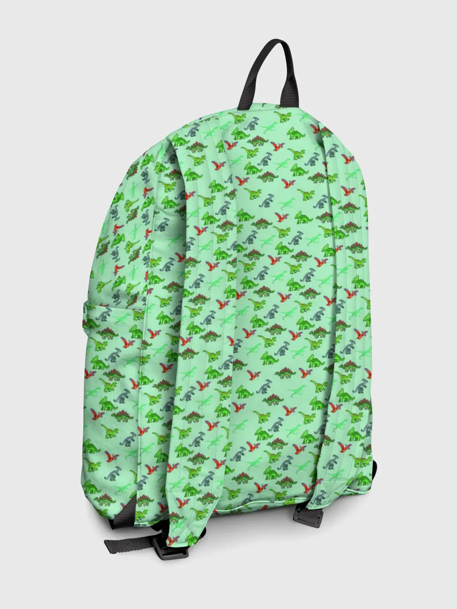 Рюкзак джинсовый / dinosaurs green