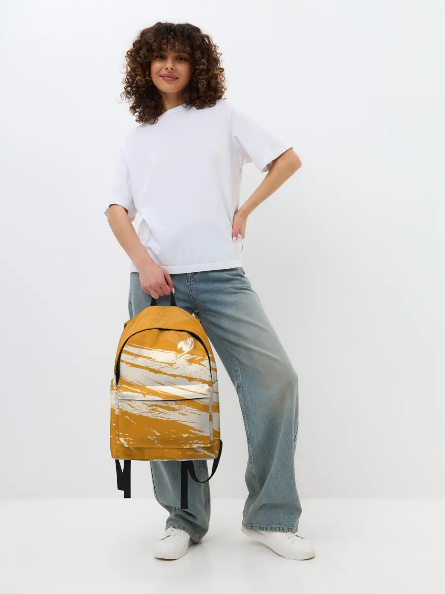 Рюкзак джинсовый / Хвост Феи оранжевые тона