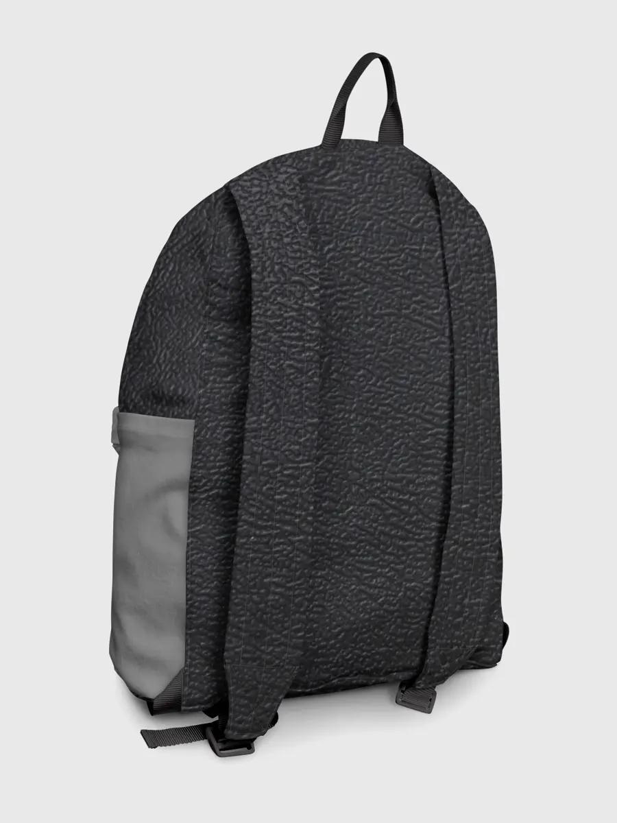 Рюкзак джинсовый / текстура черная кожа рельеф