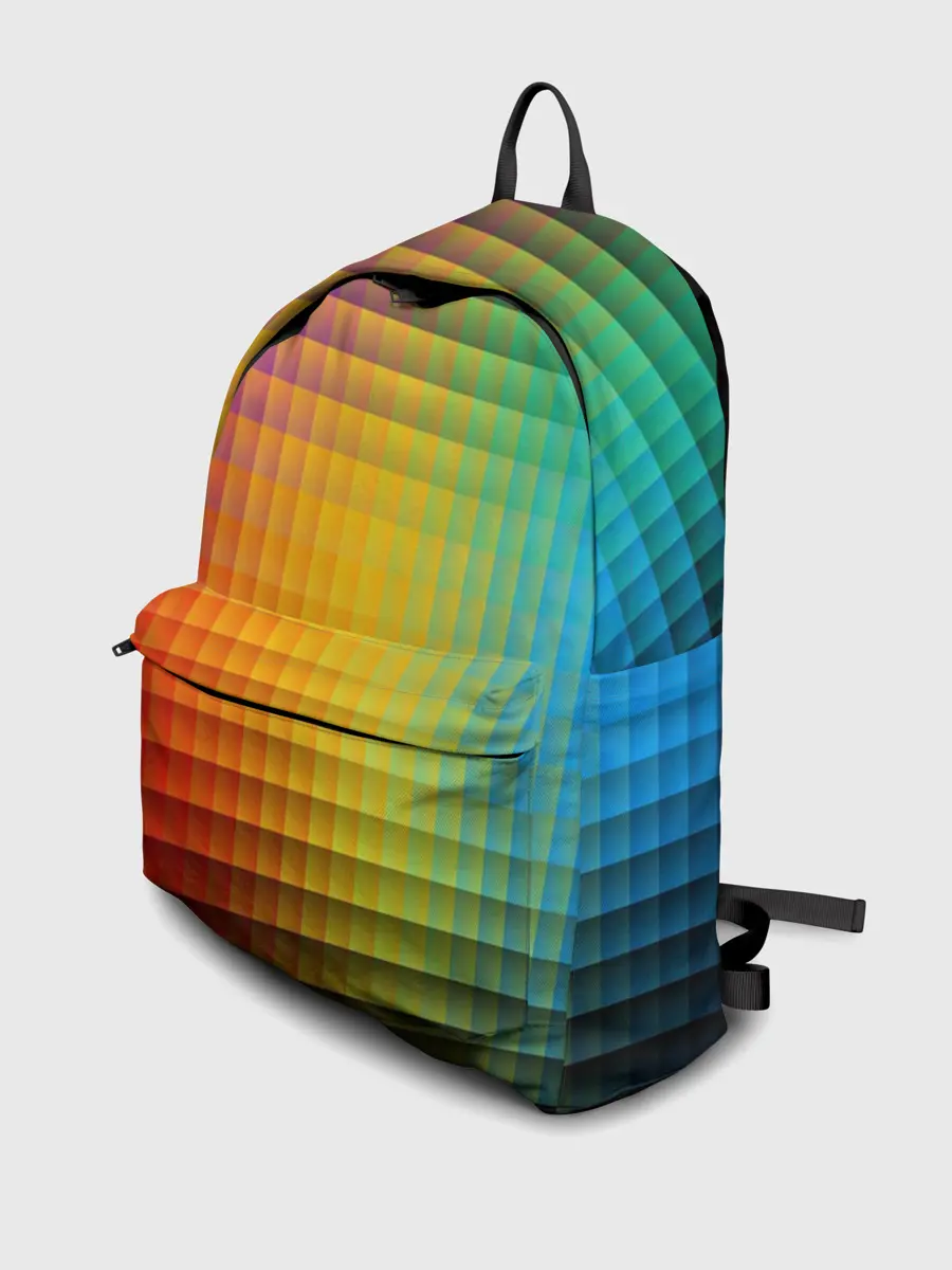 Рюкзак джинсовый / Радужный градиент