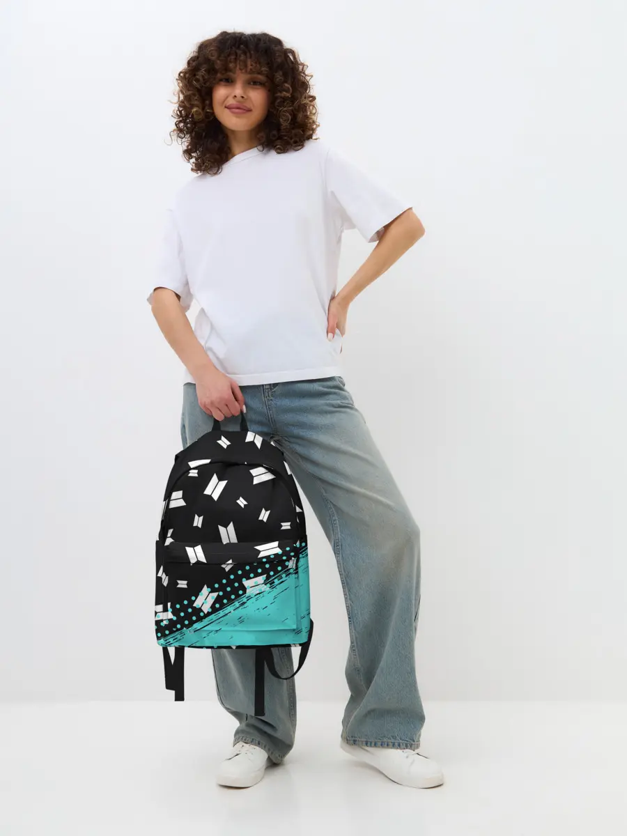 Рюкзак джинсовый / BTS / БТС