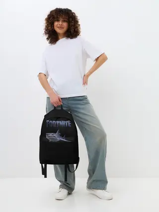 Рюкзак джинсовый / Loot Shark Fortnite