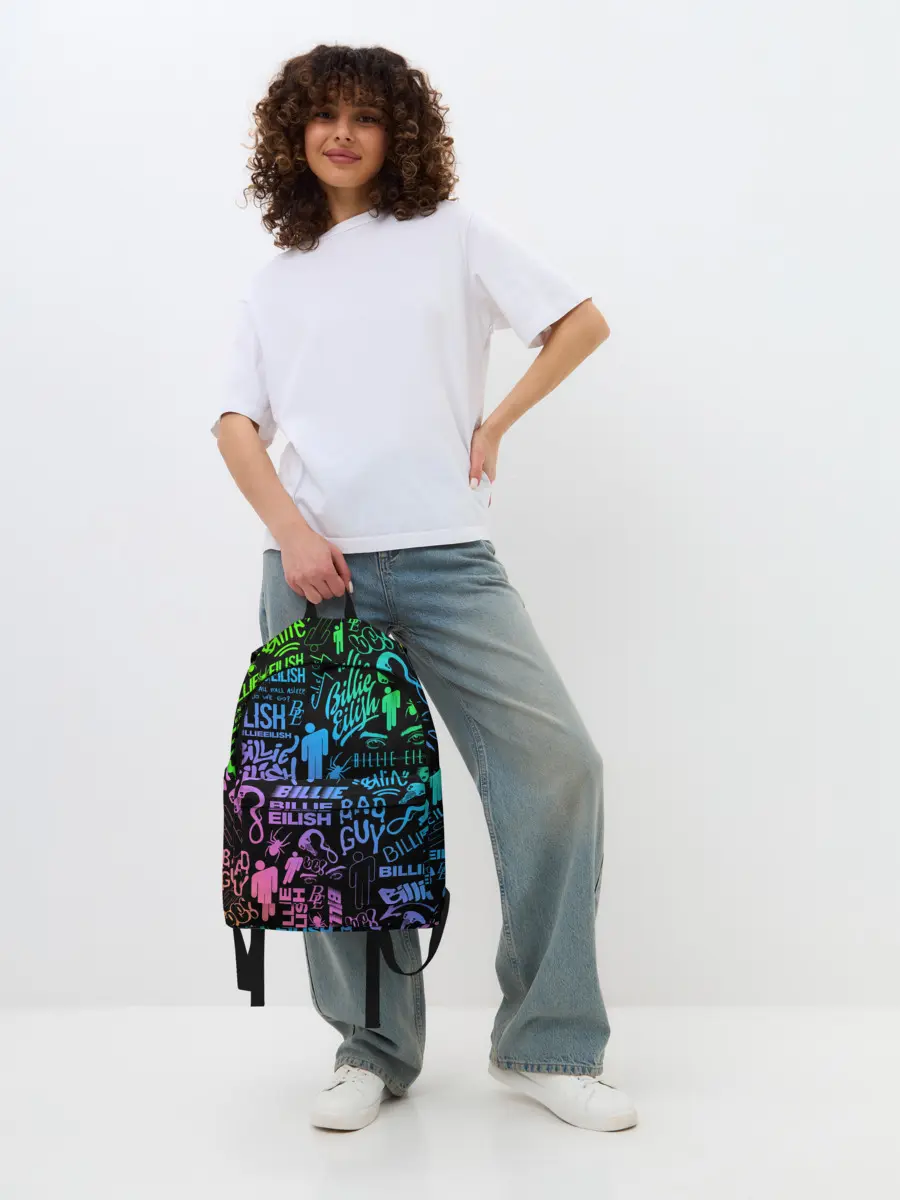 Рюкзак джинсовый / BILLIE EILISH | БИЛЛИ АЙЛИШ