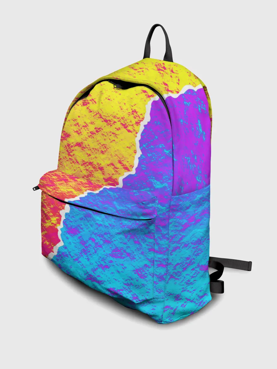 Рюкзак джинсовый / Цветные переливы