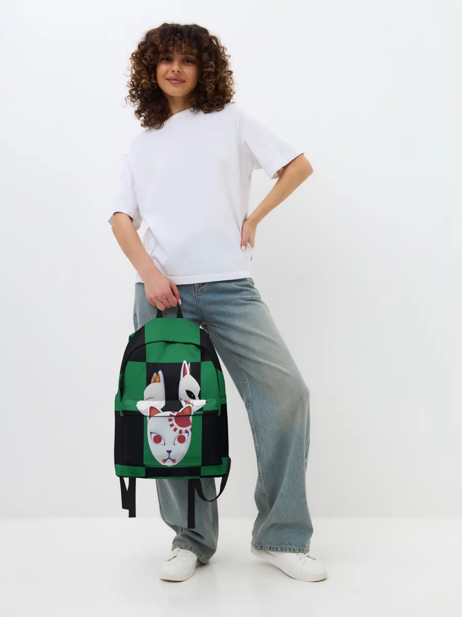 Рюкзак джинсовый / Падшие ученики, выживший лис