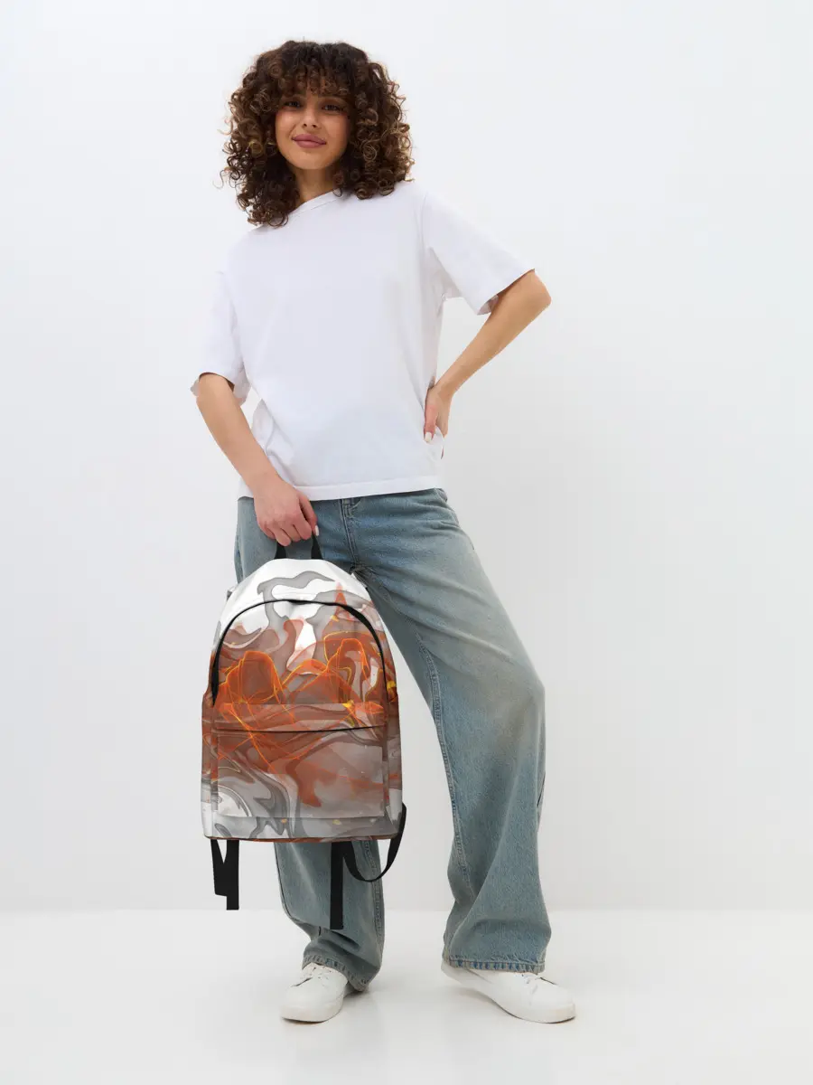 Рюкзак джинсовый / ОГОНЬ