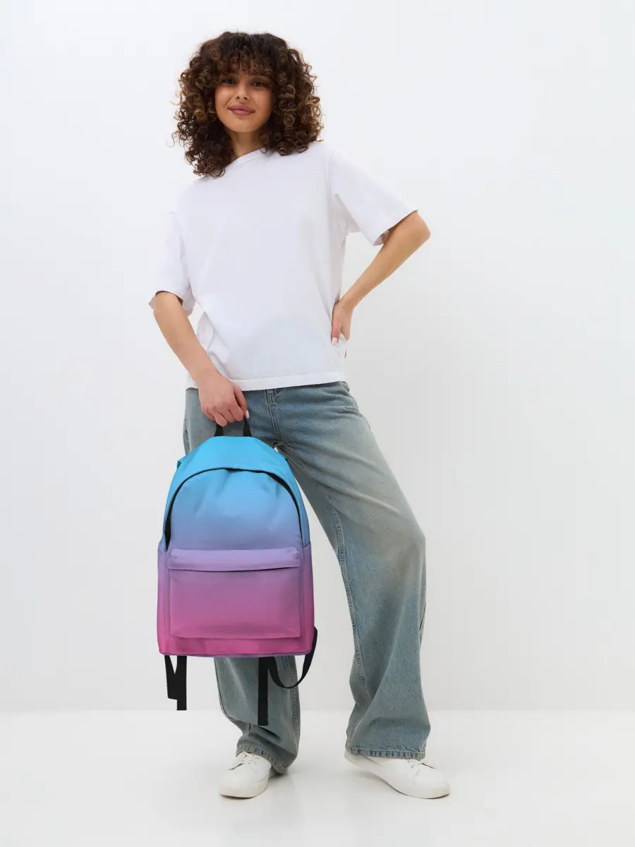 Рюкзак джинсовый / Текстура Неоновая