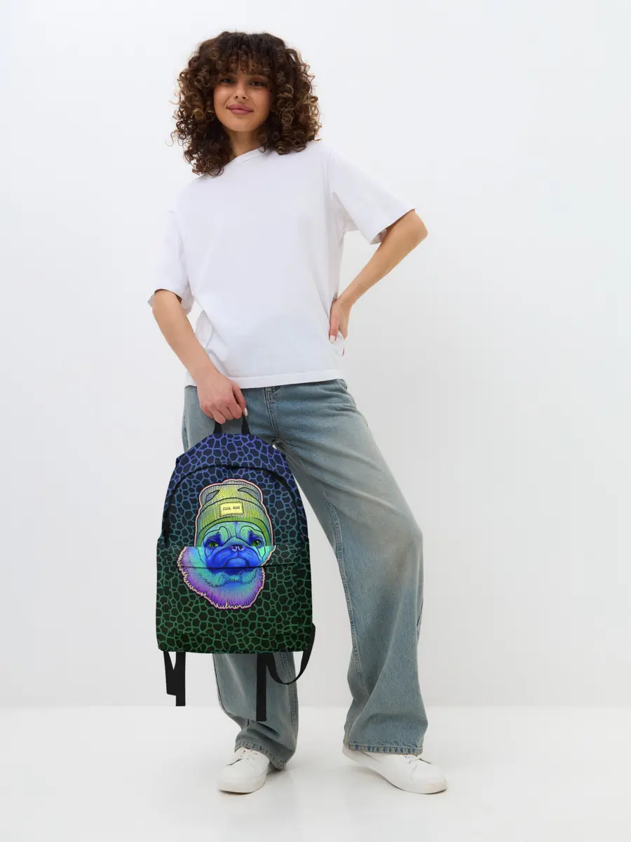 Рюкзак джинсовый / Мопс