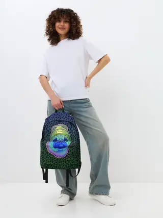 Рюкзак джинсовый / Мопс