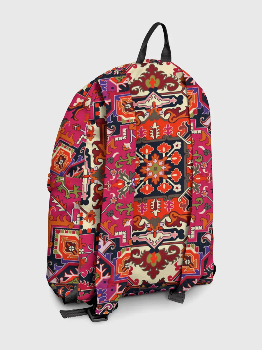 Рюкзак джинсовый / Бордовый ковер