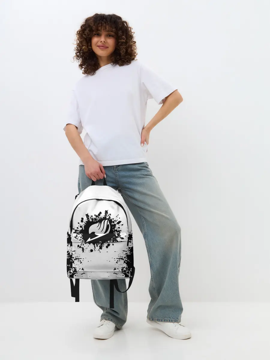 Рюкзак джинсовый / Хвост Феи монохромный