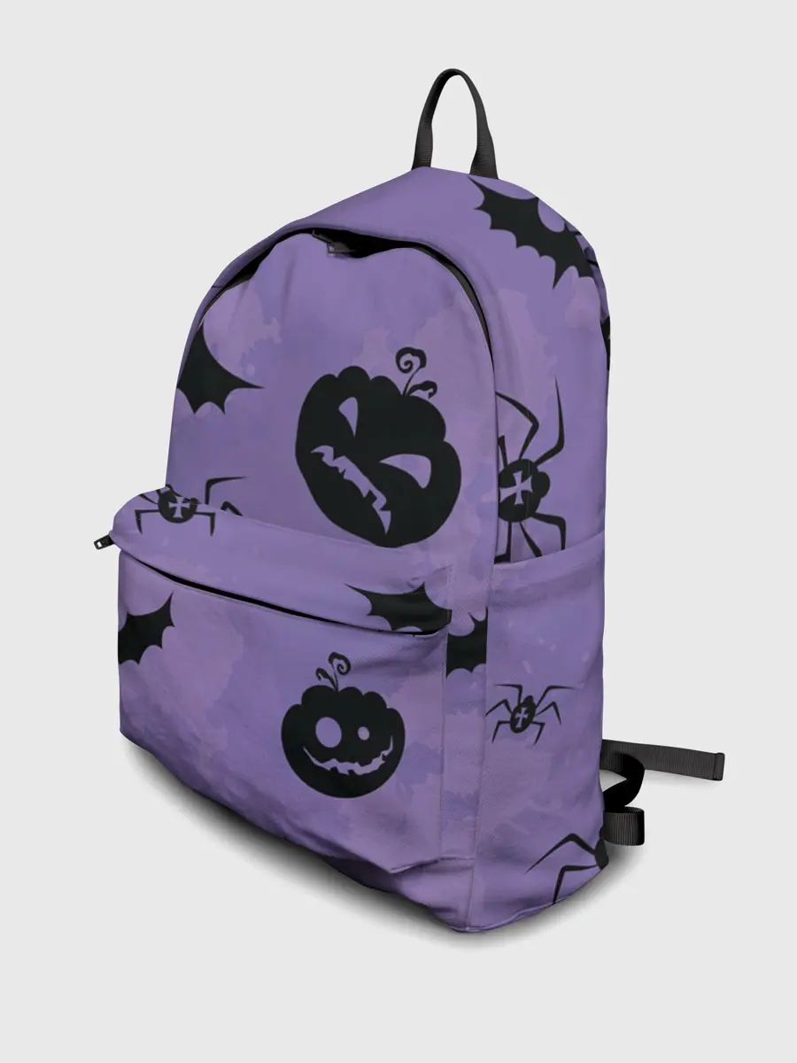 Рюкзак джинсовый / Фиолетовый хэллоуин