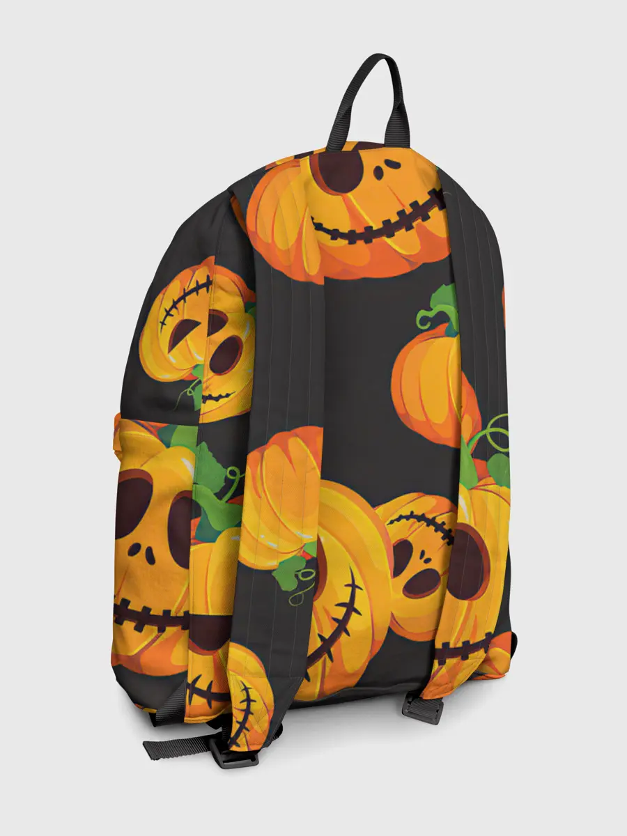 Рюкзак джинсовый / Весёлые тыквы