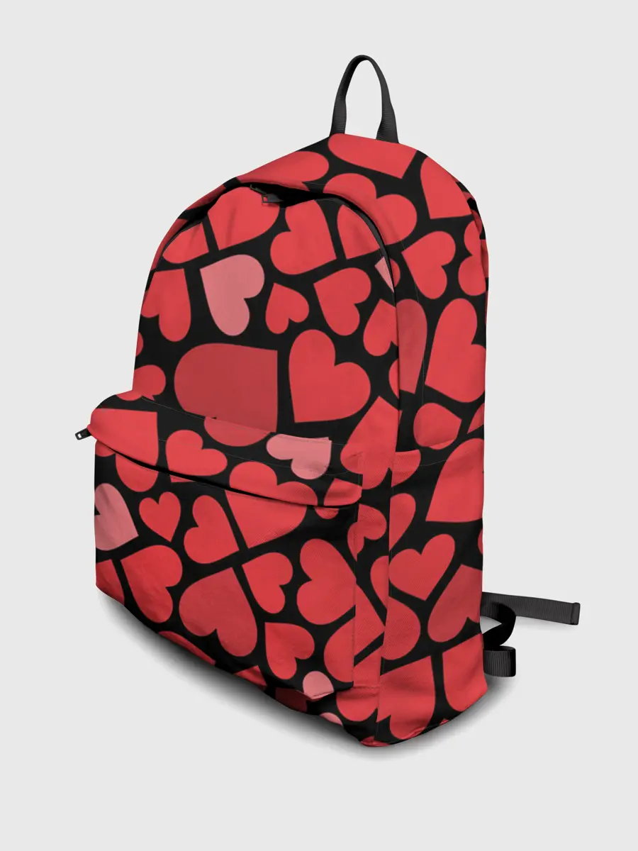 Рюкзак джинсовый / Сердца