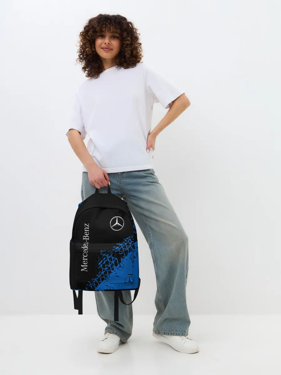 Рюкзак джинсовый / MERCEDES / МЕРСЕДЕС