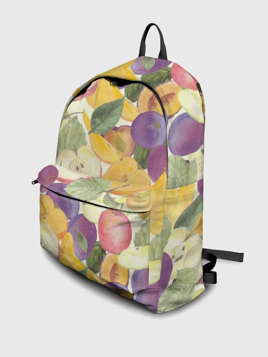 Рюкзак джинсовый / Фрукты. Фруктовый сад