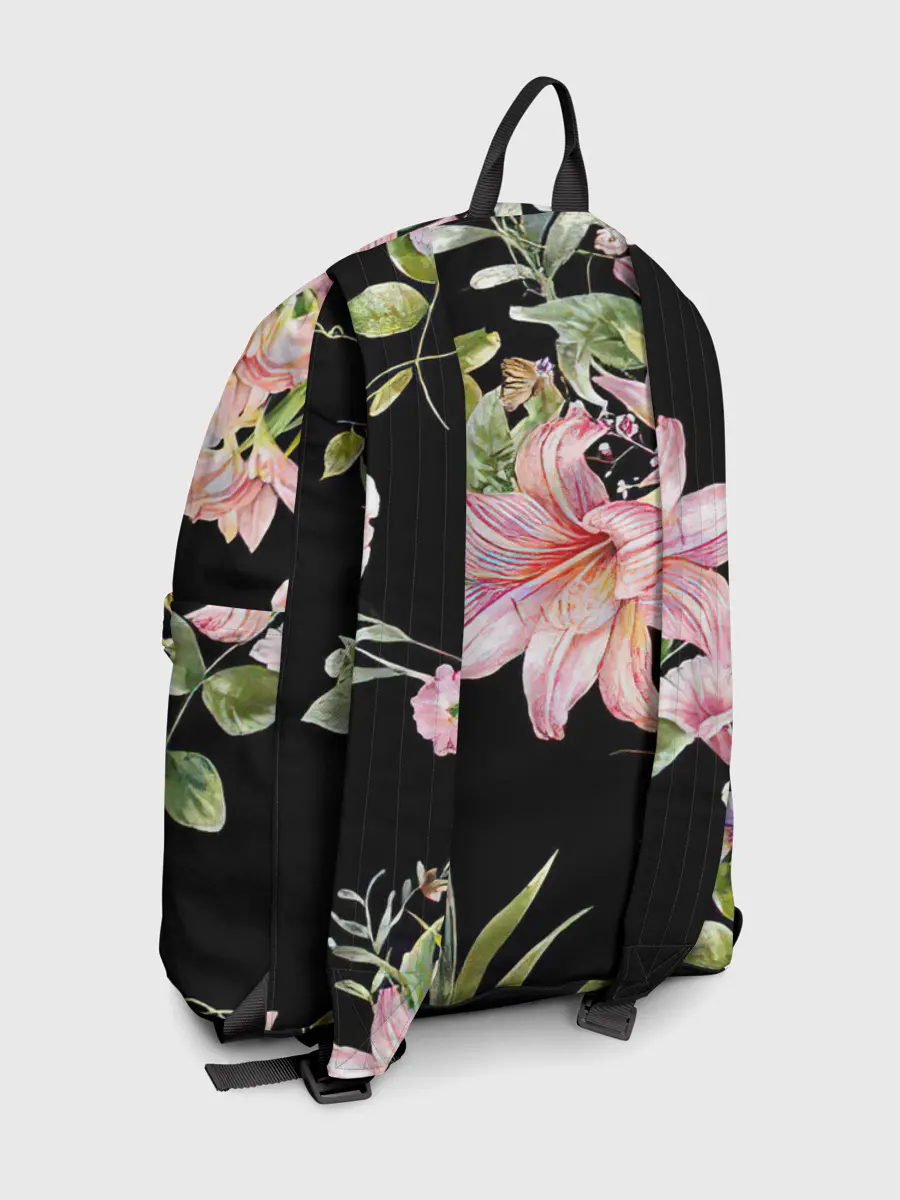 Рюкзак джинсовый / Букет лилий