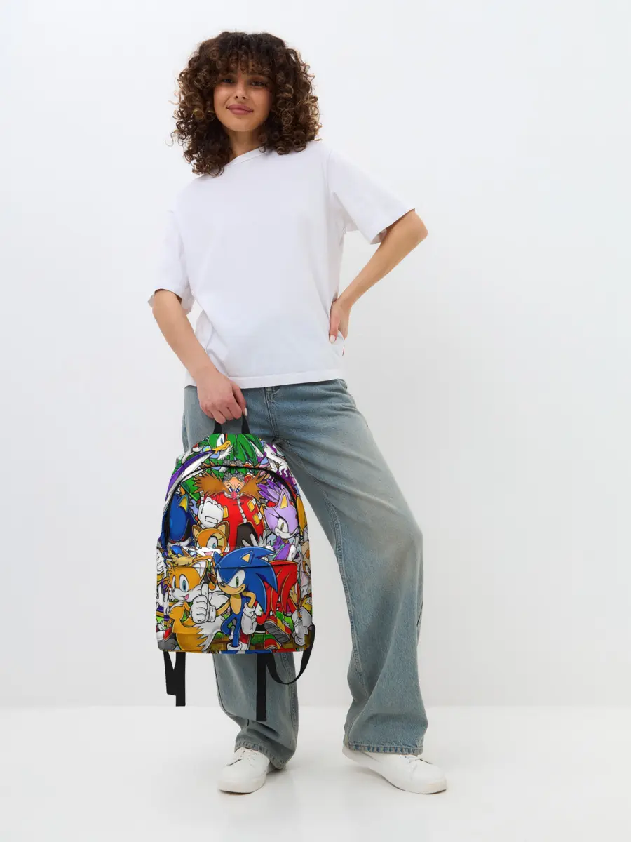 Рюкзак джинсовый / Sonic.