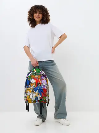 Рюкзак джинсовый / Sonic.