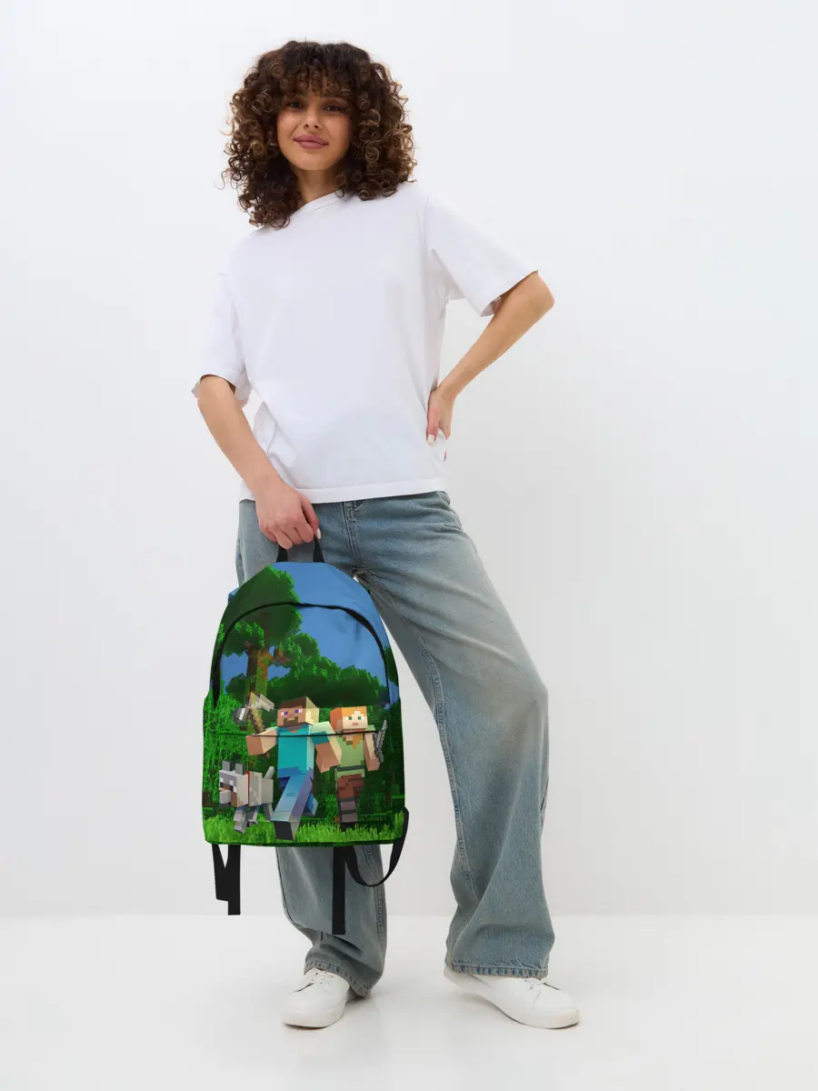 Рюкзак джинсовый / minecraft